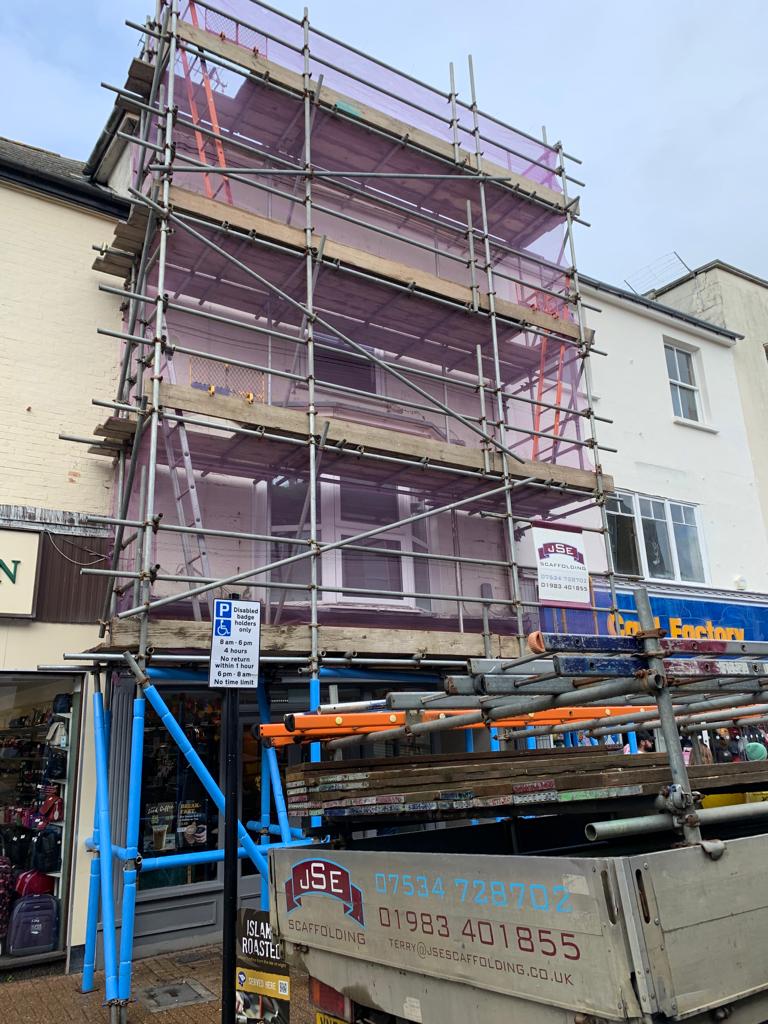 Scaffolding Work on IOW: 1 way to view our work - free quote